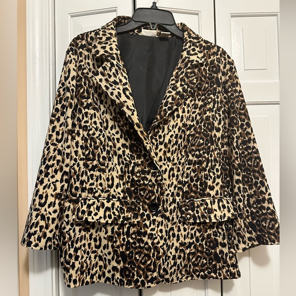 Kim Rogers Jackets & Blazers - Kim Roger's XL woman's Leopard print jacket.